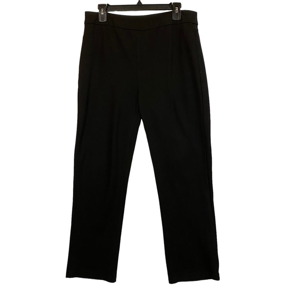 Soft Surroundings Women's Black Pull On Ankle Crop Pants Size Medium